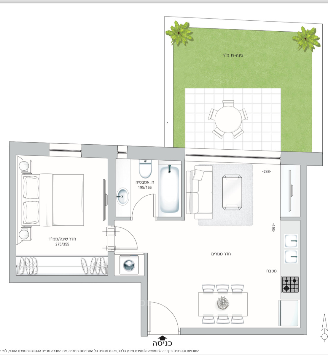 Rez de jardin 4 pièces  Jerusalem Makor Haim 144-IBL-662