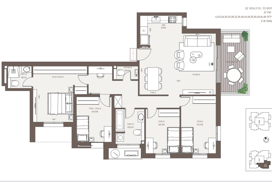 Appartement 5 pièces  Jerusalem Arnona 144-IBL-681