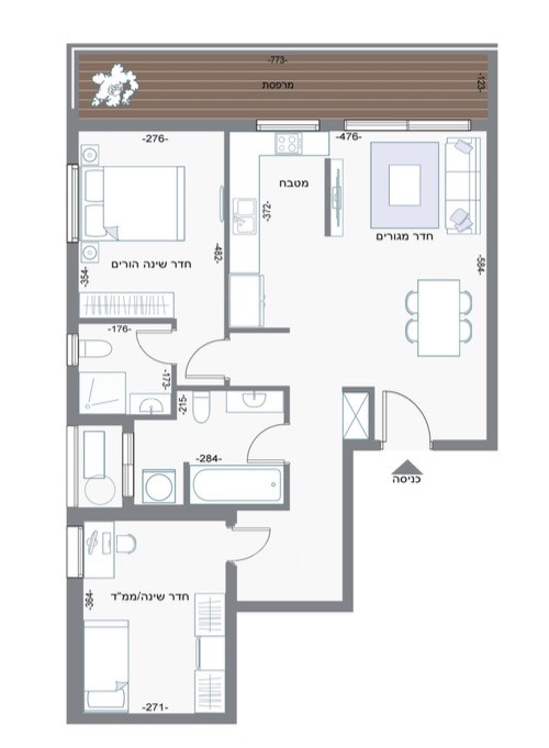 Appartement 2 pièces  Bat yam Bat yam 210-IBL-2119