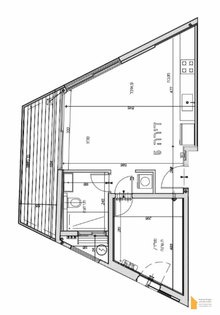 Appartement 2 pièces  Tel Aviv quart de la mer 232-IBL-3469