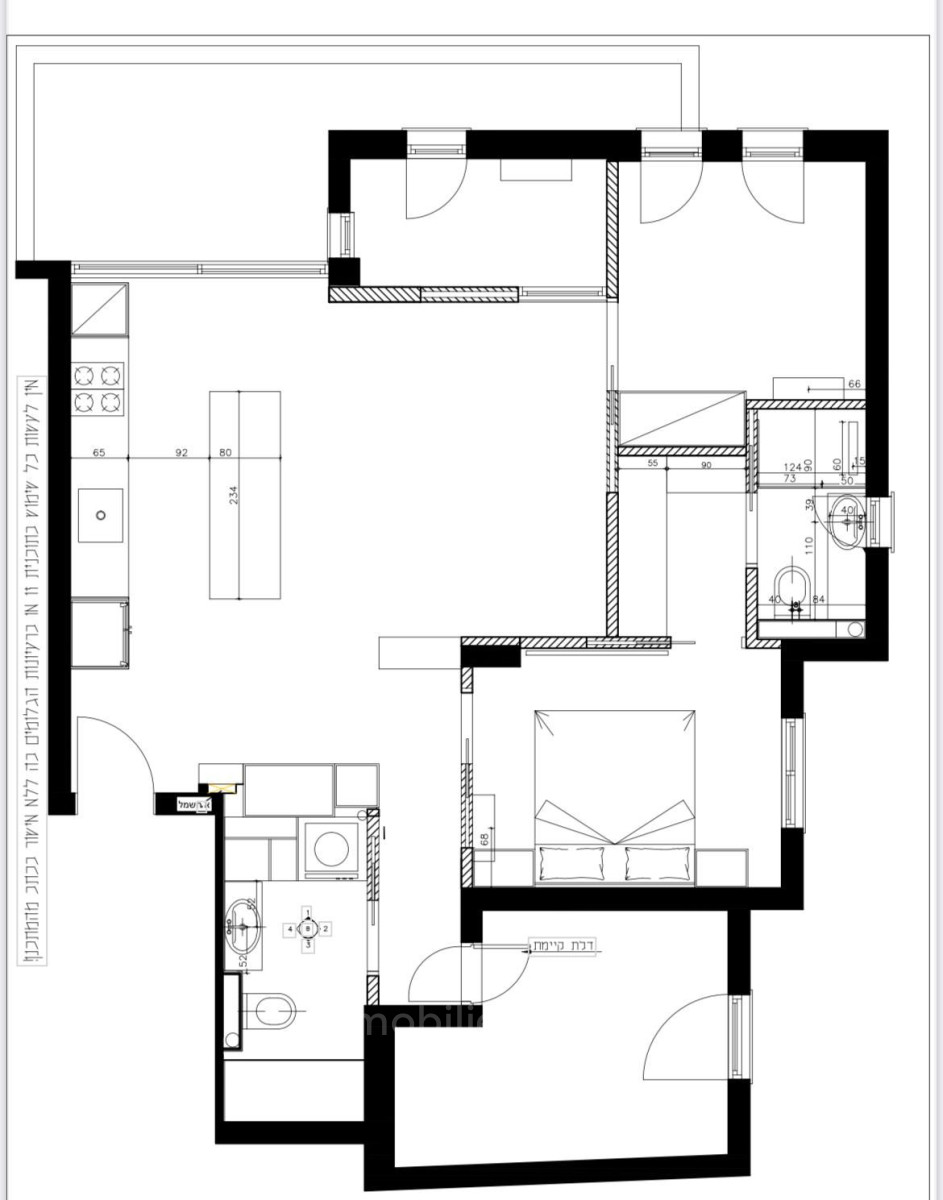 Appartement 4 pièces  Tel Aviv quart de la mer 232-IBL-3940