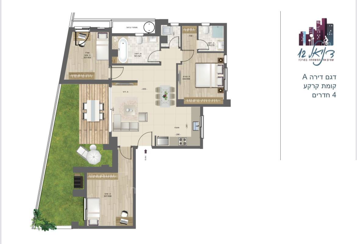 Apartment 4 rooms Bat yam Bat yam 291-IBL-772