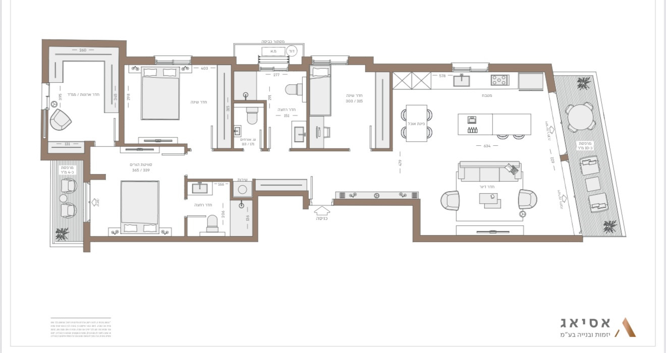 Apartment 4 rooms Tel Aviv City center 357-IBL-1567
