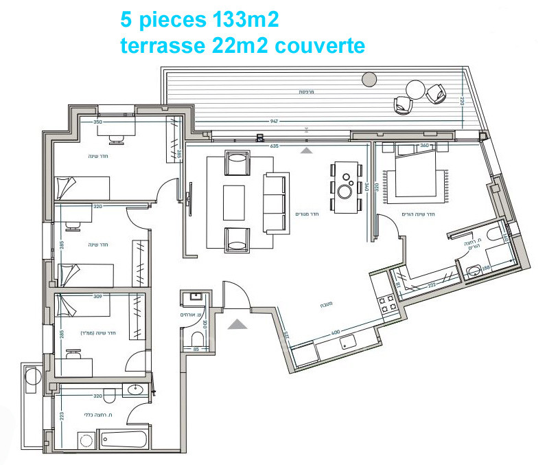Appartement 5 pièces  Jerusalem Kiryat Yovel 427-IBL-601