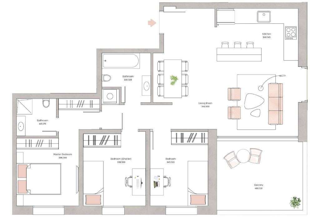 Appartement 4 pièces  Jerusalem Katamonim 427-IBL-664