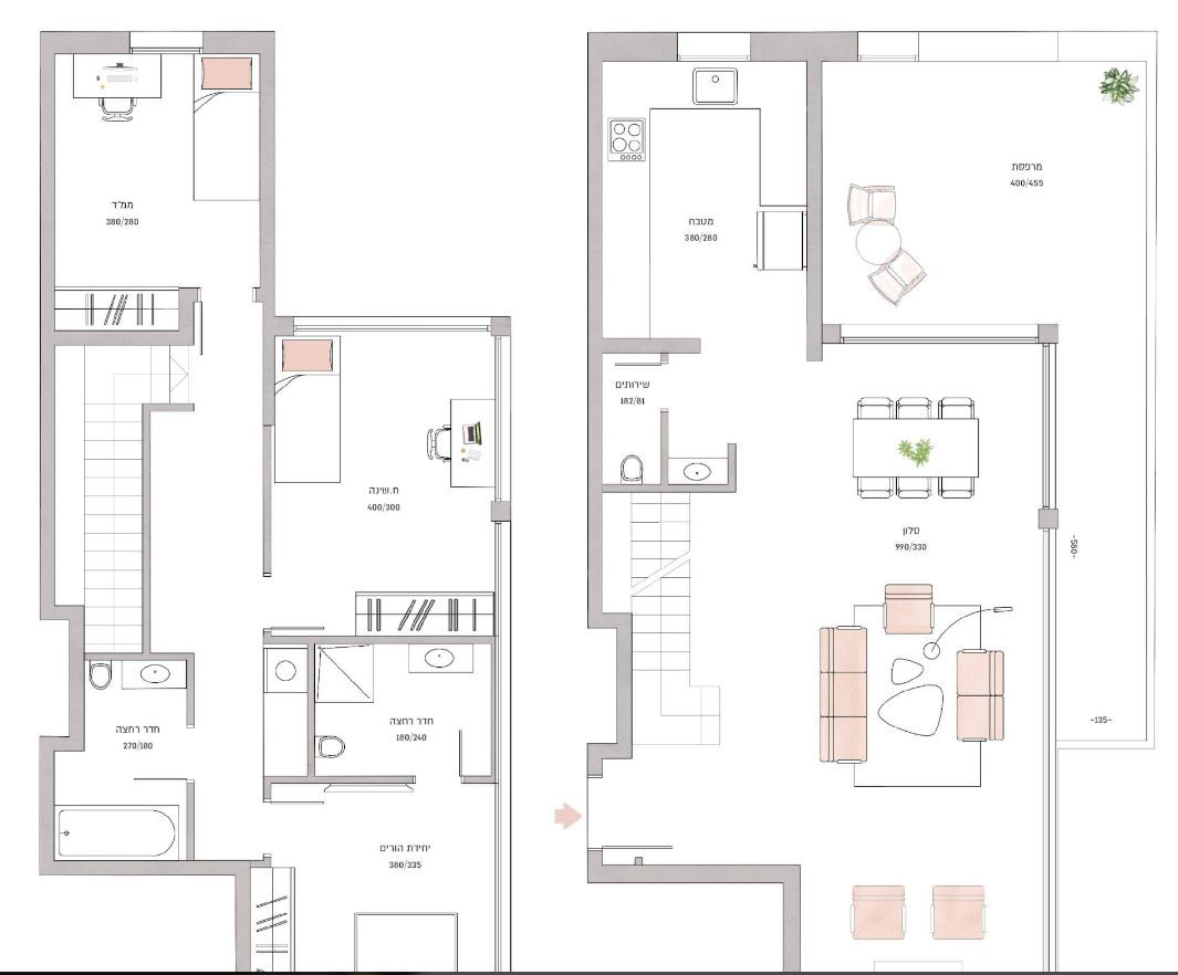 Duplex-Penthouse 6 pièces  Jerusalem Katamonim 427-IBL-666