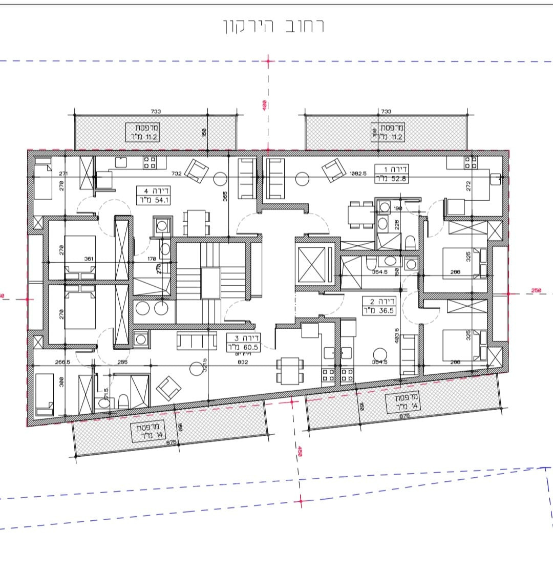 Appartement 3 pièces  Tel Aviv 1ere ligne mer 457-IBL-1426