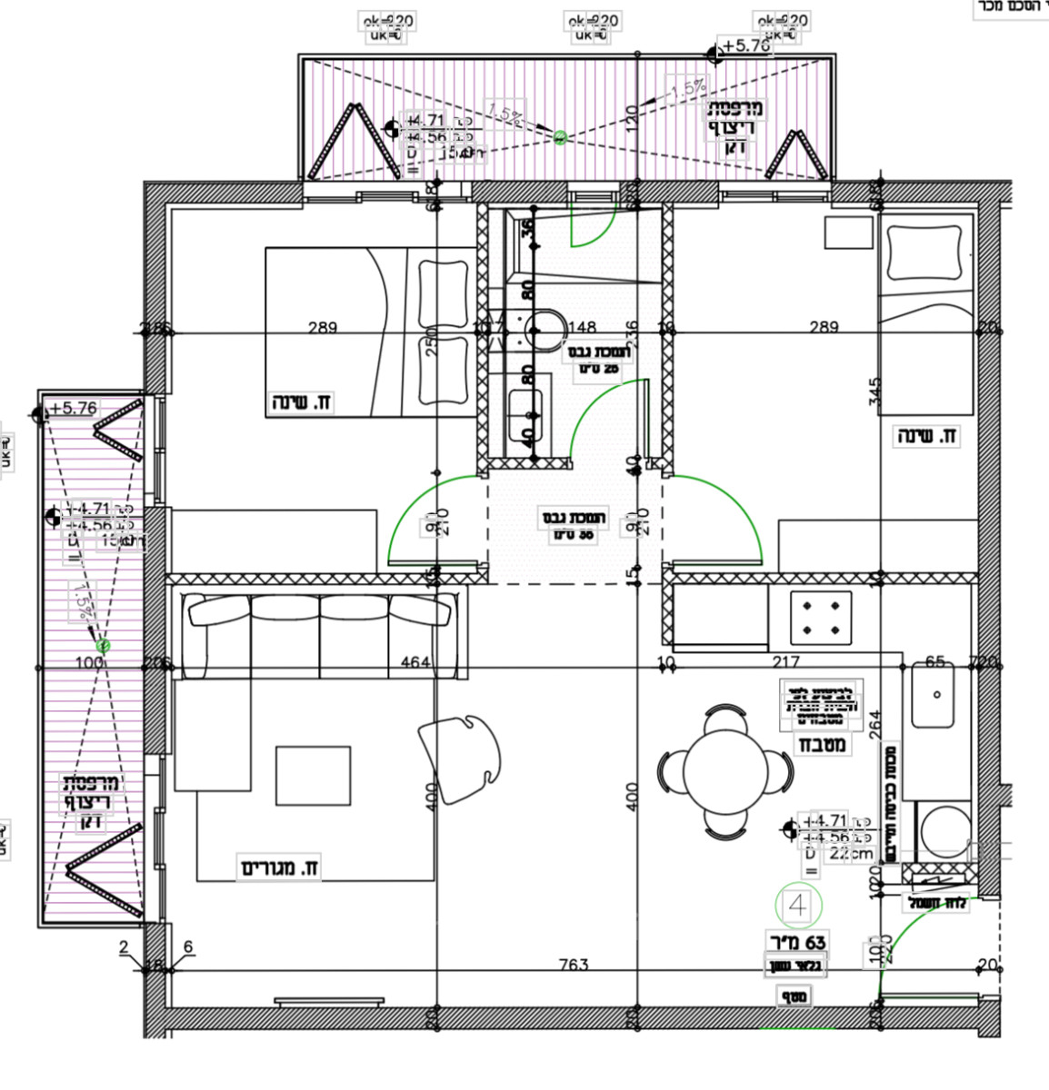 Apartment 3 rooms Tel Aviv Neve Tsedek 627-IBL-31