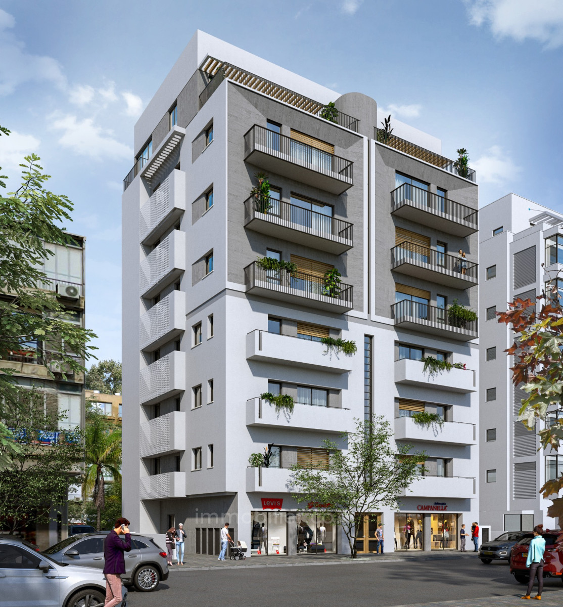 Duplex 5 pi&egrave;ces  Tel Aviv Ben-Yehuda 630-IBL-80