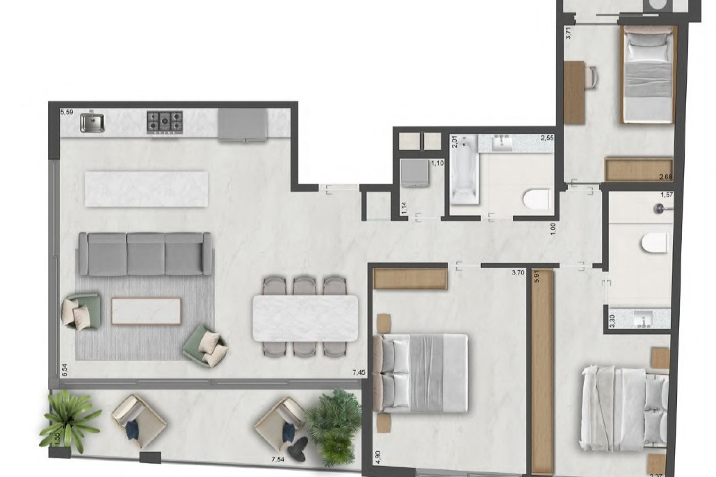Appartement 4 pièces  Tel Aviv Kerem Hatemanim 828-IBL-101