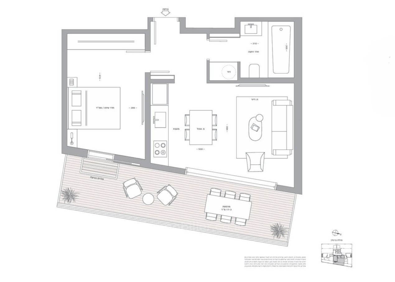 Penthouse 3 pièces  Tel Aviv Neve Tsedek 828-IBL-130