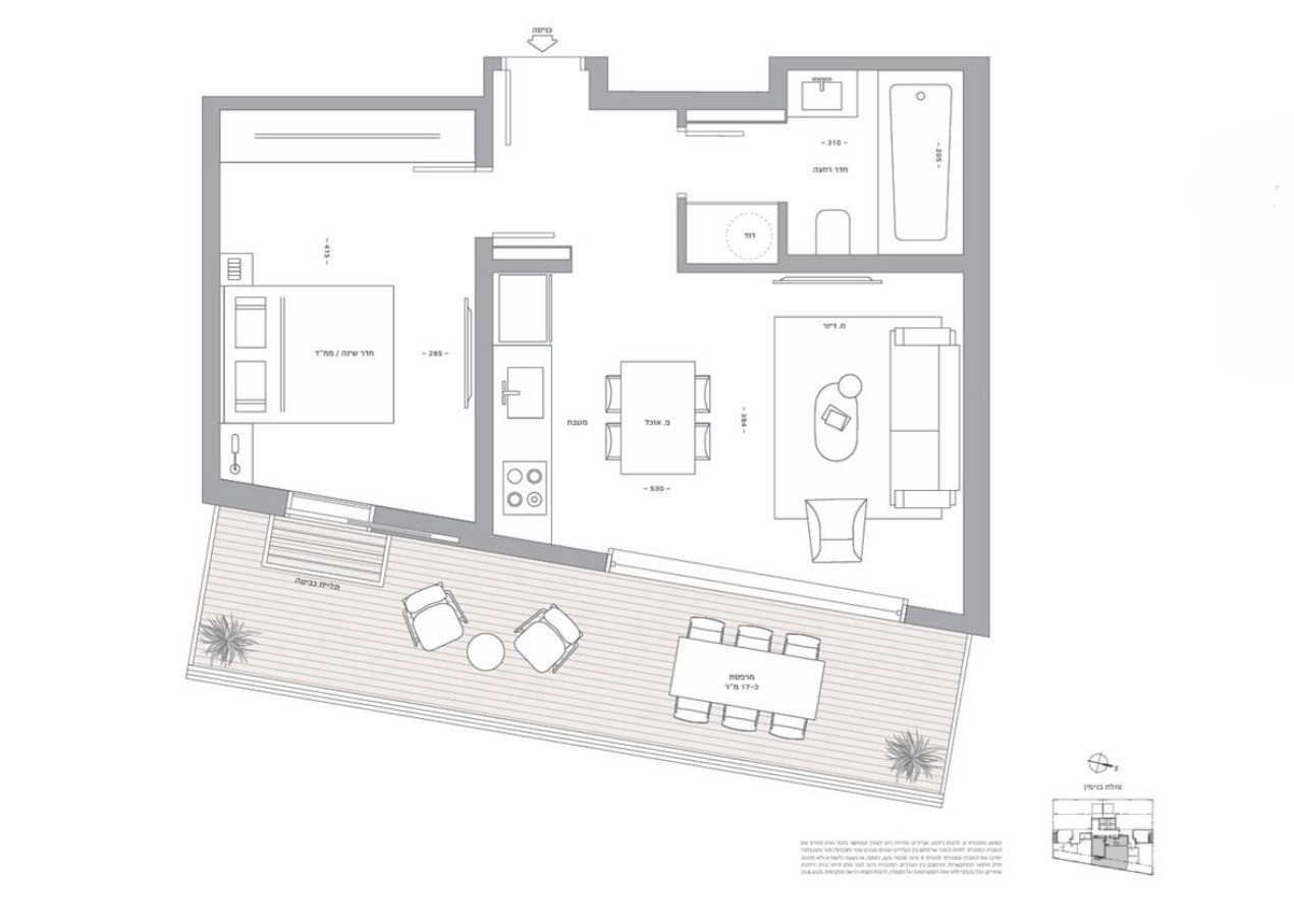 Penthouse 2 pièces  Tel Aviv Neve Tsedek 828-IBL-131