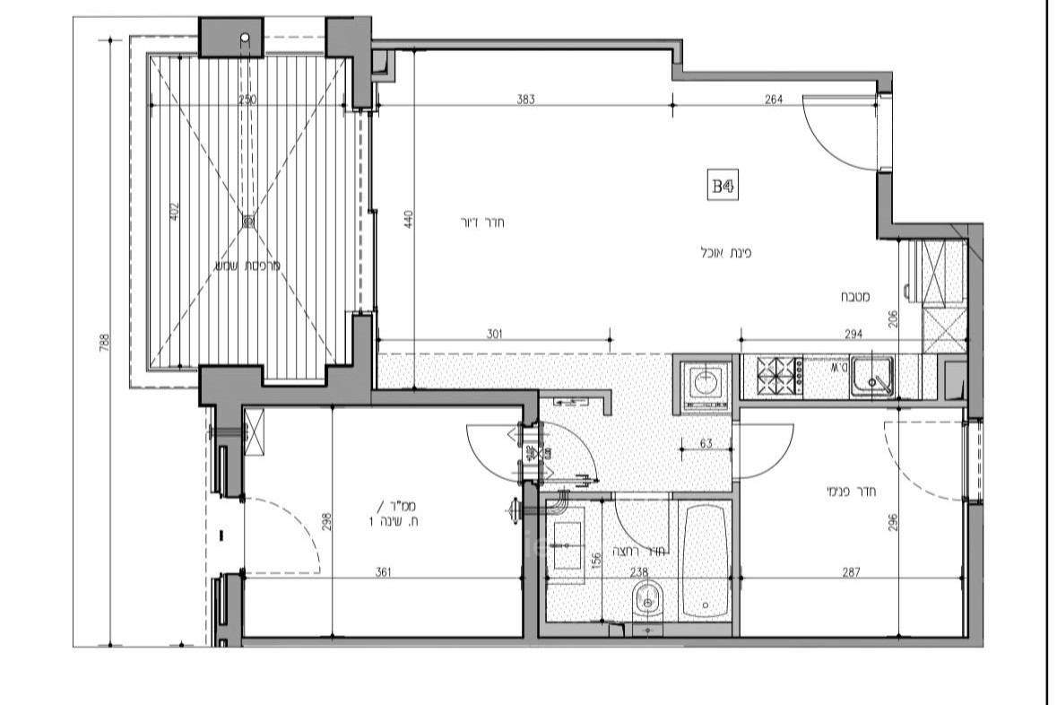 Appartement 3 pi&egrave;ces  Tel Aviv Lev Tel-Aviv 828-IBL-132
