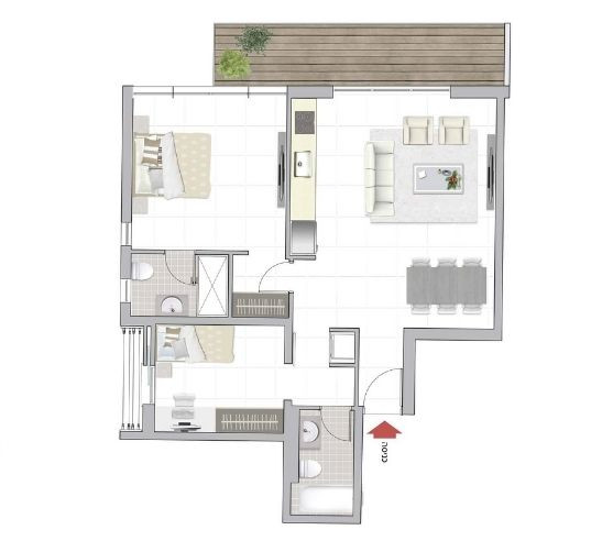 Apartment 3 rooms Tel Aviv tel aviv north 828-IBL-139