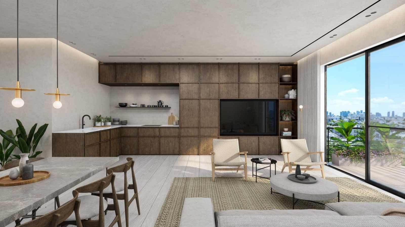 Penthouse 3 rooms Tel Aviv tel aviv north 828-IBL-141