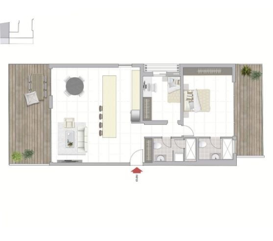 Penthouse 3 rooms Tel Aviv tel aviv north 828-IBL-141