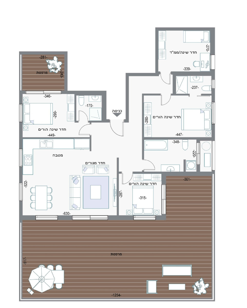 Penthouse 5 pièces  Bat yam Bat yam 828-IBL-61