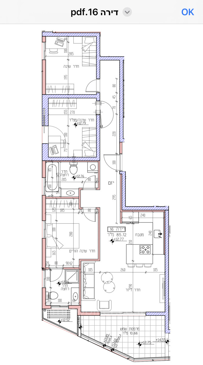 Apartment 4 rooms Bat yam Bat yam 828-IBL-73