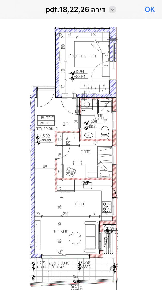 Apartment 4 rooms Bat yam Bat yam 828-IBL-73