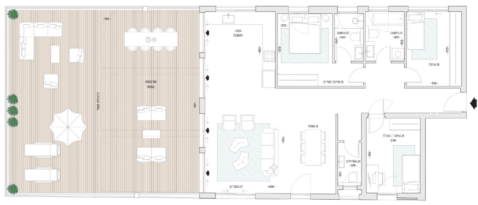 Penthouse 5 rooms Tel Aviv Lev Tel-Aviv 828-IBL-89